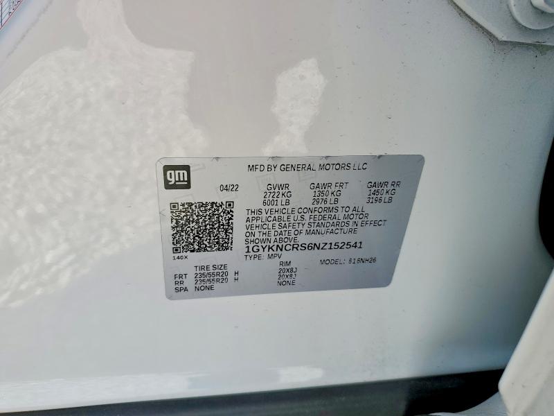 Продажа на аукционе авто 2022 Cadillac Xt5, vin: 1GYKNCRS6NZ152541, номер лота: 61083926