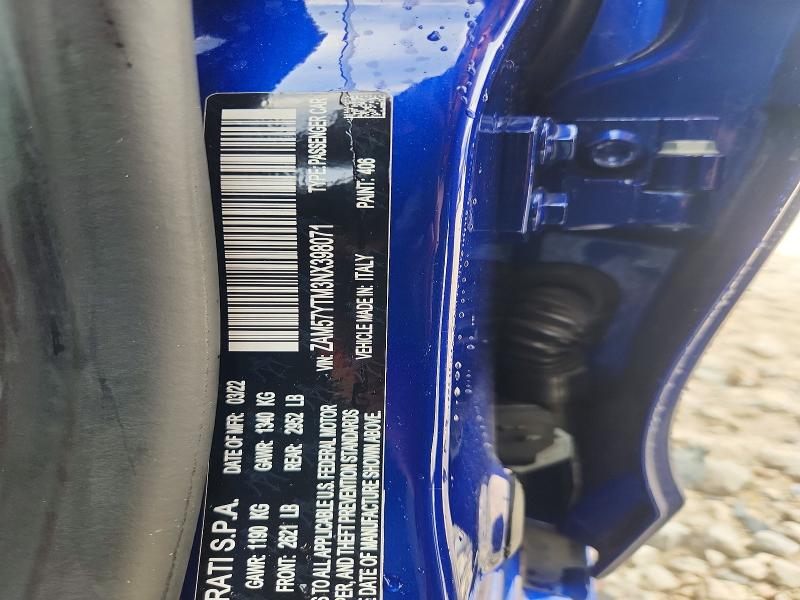 Aukcja sprzedaży 2022 Maserati Ghibli, vin: ZAM57YTM3NX398071, numer aukcji: 62405406