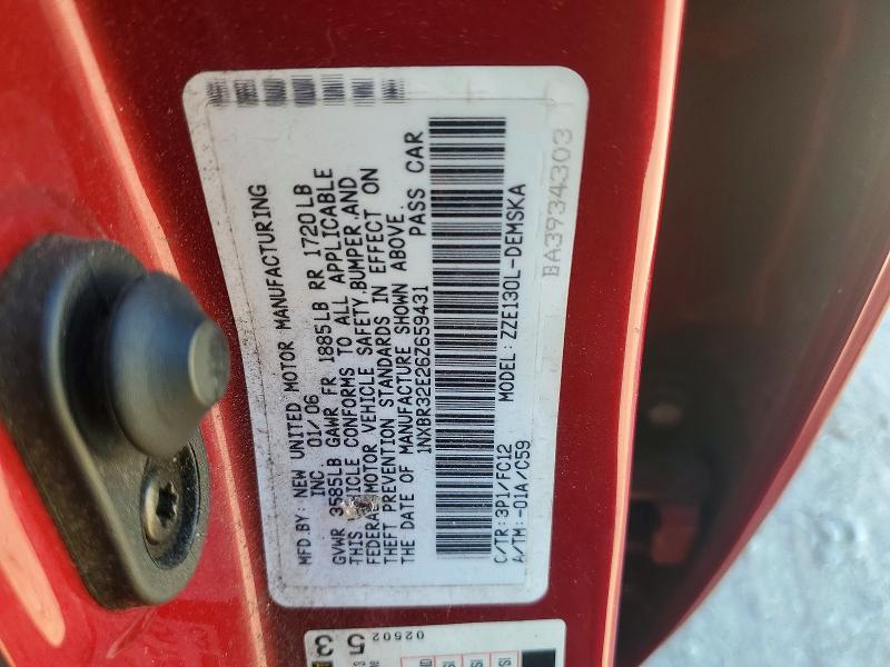 Aukcja sprzedaży 2006 Toyota Corolla, vin: 1NXBR32E26Z659431, numer aukcji: 60428336