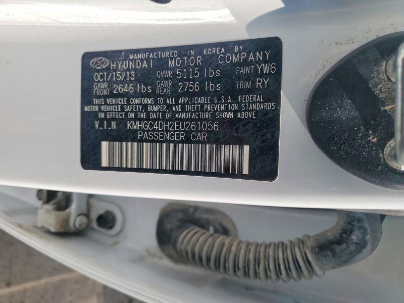2014 Hyundai Genesis მანქანა იყიდება აუქციონზე, vin: KMHGC4DH2EU261056, აუქციონის ნომერი: 62617276
