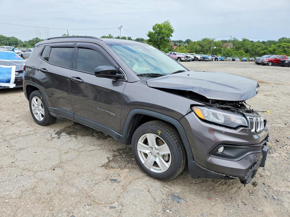 2022 Jeep Compass მანქანა იყიდება აუქციონზე, vin: 3C4NJDBB3NT132852, აუქციონის ნომერი: 61372626