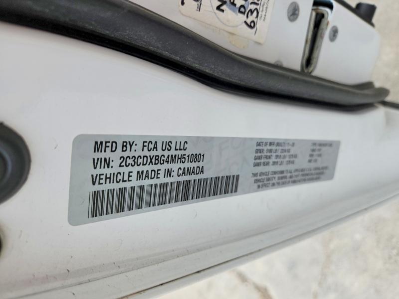 Aukcja sprzedaży 2021 Dodge Charger, vin: 2C3CDXBG4MH510801, numer aukcji: 58993616