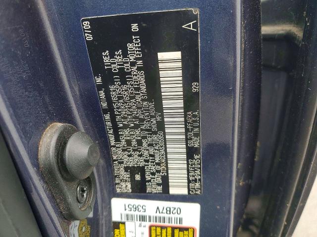 Продажа на аукционе авто 2010 Toyota Sienna, vin: 5TDKK4CC9AS305950, номер лота: 60701806