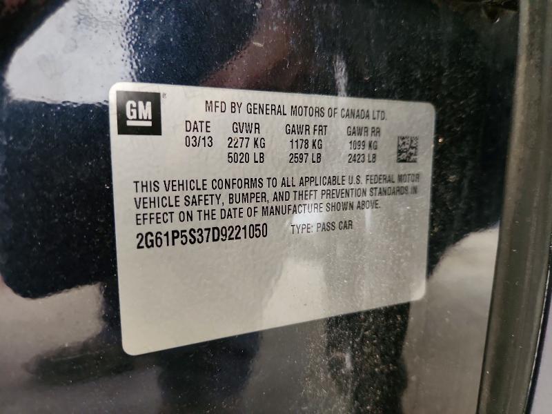 Aukcja sprzedaży 2013 Cadillac Xts, vin: 2G61P5S37D9221050, numer aukcji: 61575076