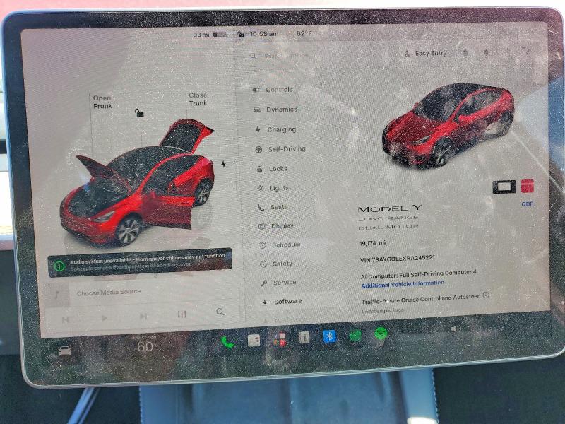 Продажа на аукционе авто 2024 Tesla Model Y, vin: 7SAYGDEEXRA245221, номер лота: 62858506
