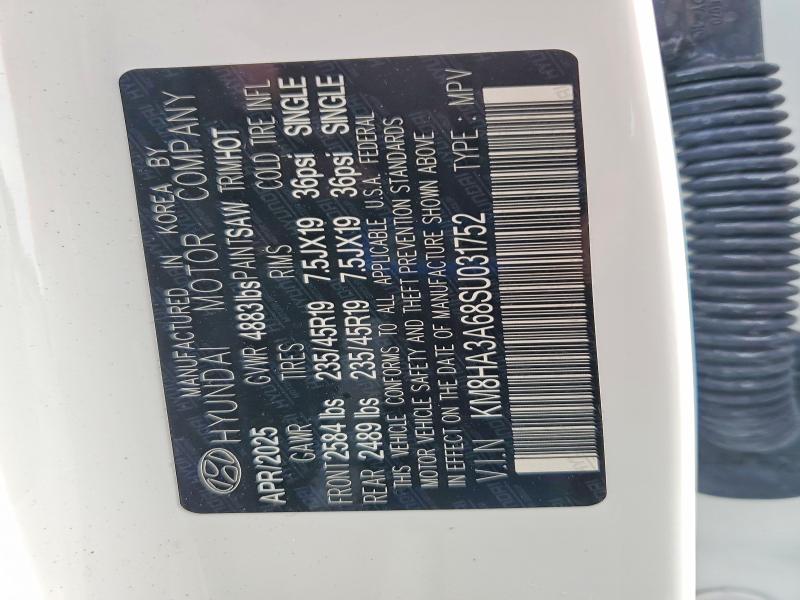 61242366 :رقم المزاد ، KM8HA3A68SU031752 vin ، 2025 Hyundai Kona مزاد بيع