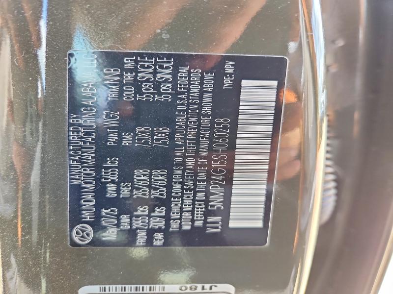 Продажа на аукционе авто 2025 Hyundai Santa Fe, vin: 5NMP24G15SH060258, номер лота: 62153736