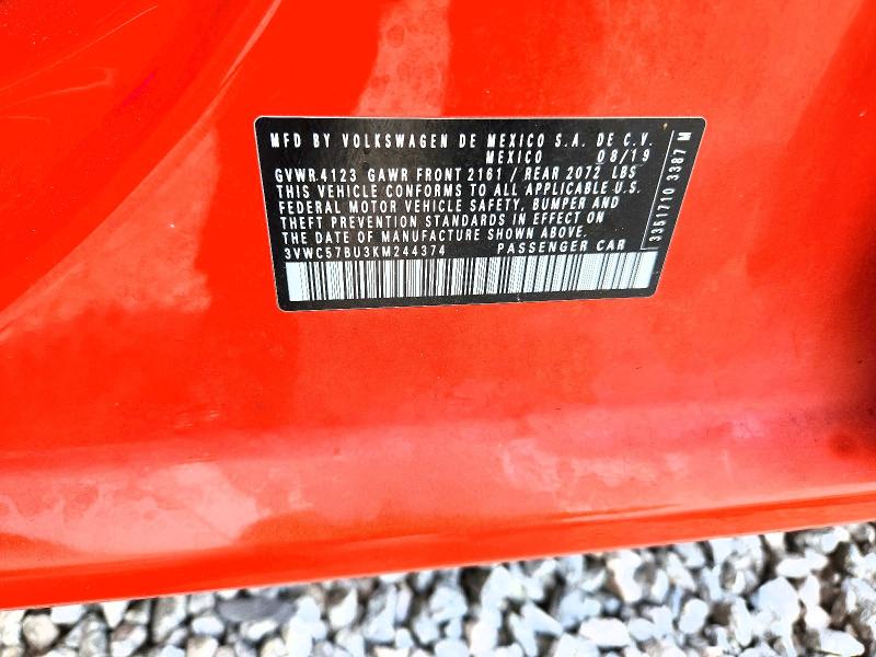Продаж на аукціоні авто 2019 Volkswagen Jetta, vin: 3VWC57BU3KM244374, номер лоту: 62652046
