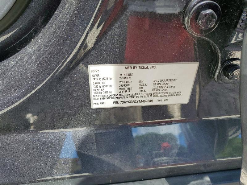 Продажа на аукционе авто 2026 Tesla Model Y, vin: 7SAYGDEDXTA462380, номер лота: 61322716