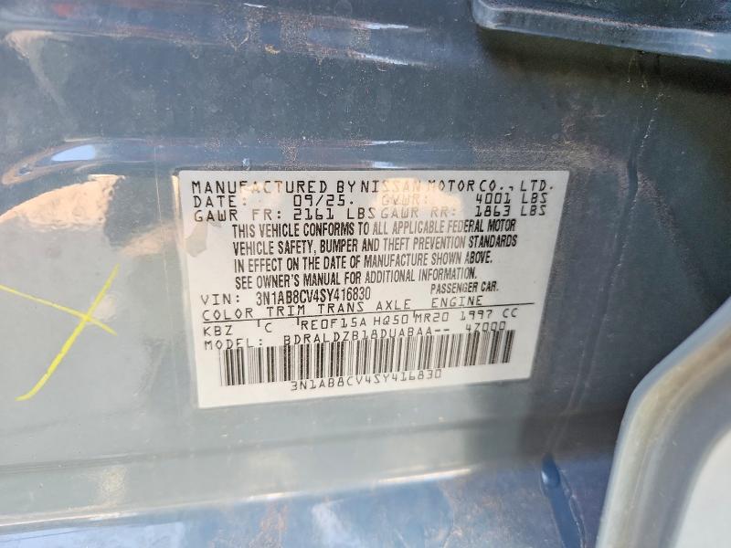 62431076 :رقم المزاد ، 3N1AB8CV4SY416830 vin ، 2025 Nissan Sentra مزاد بيع