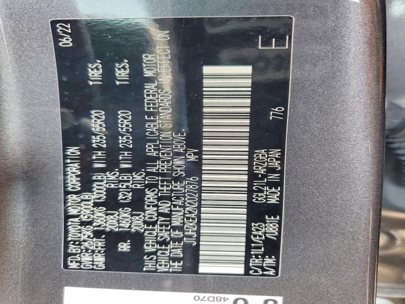 Продаж на аукціоні авто 2022 Lexus Rx, vin: JTJHZKEA2N2027876, номер лоту: 62791126