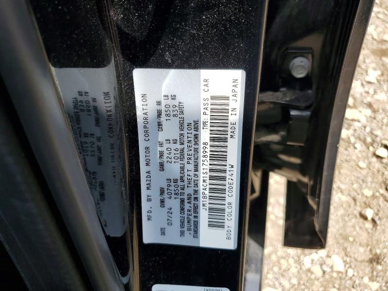 Продаж на аукціоні авто 2025 Mazda 3, vin: JM1BPACM1S1758998, номер лоту: 61754666