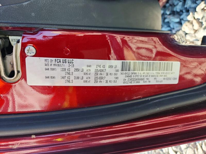 Auction sale of the 2019 Dodge Grand Caravan, vin: 2C4RDGEG0KR648005, lot number: 62358166