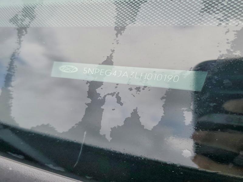2020 Hyundai Sonata მანქანა იყიდება აუქციონზე, vin: 5NPEG4JA3LH010190, აუქციონის ნომერი: 60613296