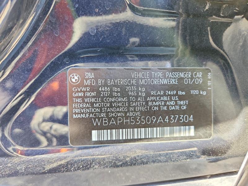 Продаж на аукціоні авто 2009 Bmw 328, vin: WBAPH53509A437304, номер лоту: 61154516