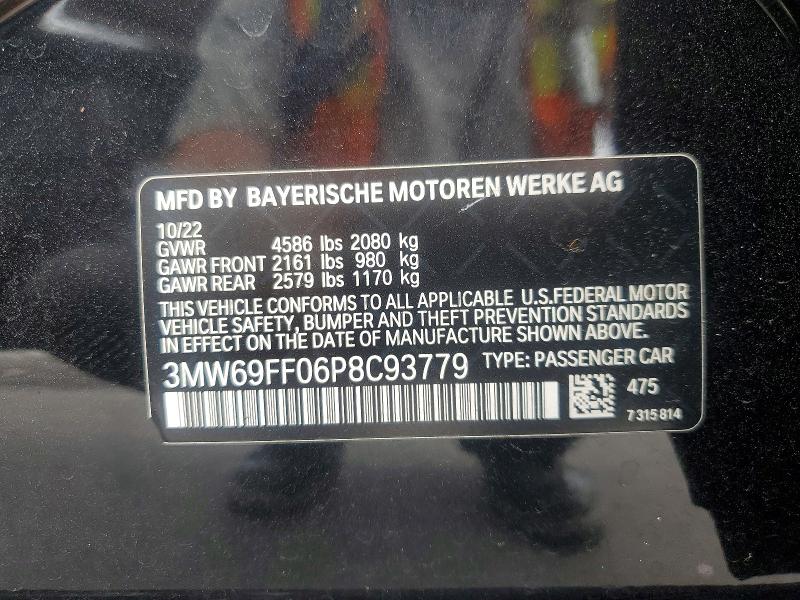 Продаж на аукціоні авто 2023 Bmw 330i, vin: 3MW69FF06P8C93779, номер лоту: 60947546