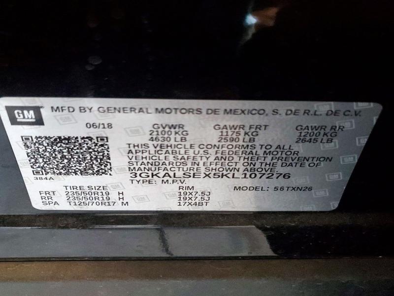 Продаж на аукціоні авто 2019 Gmc Terrain, vin: 3GKALSEX5KL107276, номер лоту: 58732186
