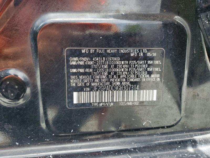 Продажа на аукционе авто 2016 Subaru Crosstrek, vin: JF2GPADC9GH307314, номер лота: 60763936