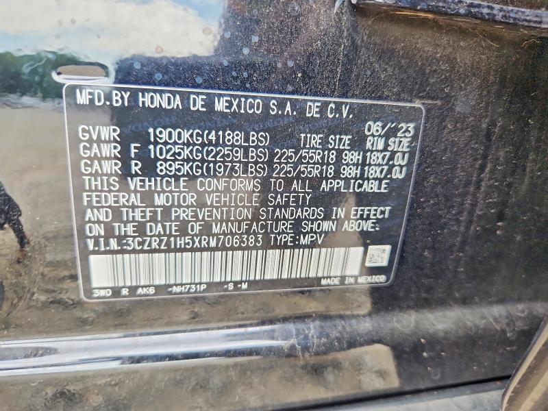 Aukcja sprzedaży 2024 Honda Hr-v, vin: 3CZRZ1H5XRM706383, numer aukcji: 60569736
