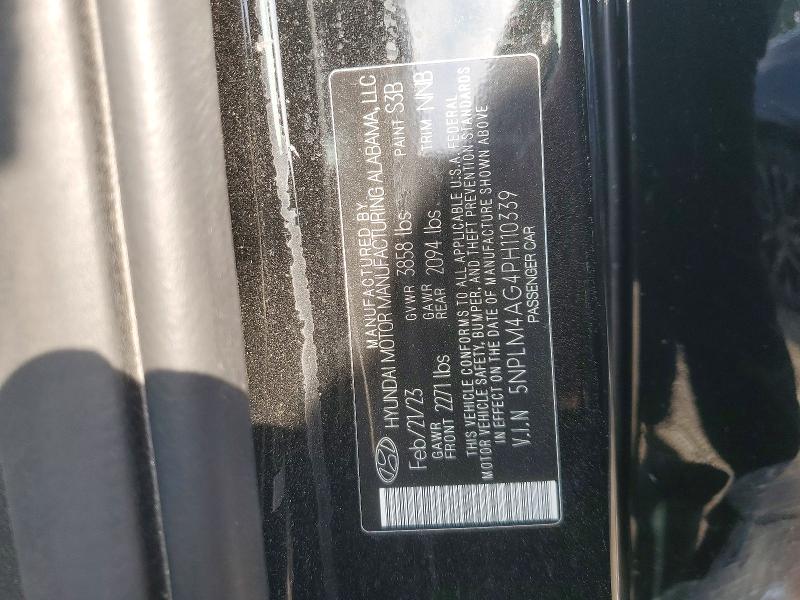 61586906 :رقم المزاد ، 5NPLM4AG4PH110339 vin ، 2023 Hyundai Elantra مزاد بيع