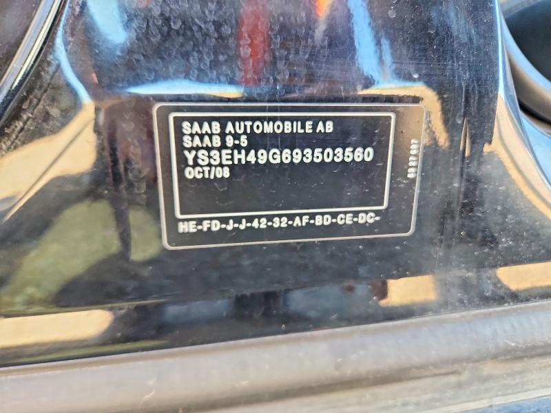 60209856 :رقم المزاد ، YS3EH49G693503560 vin ، 2009 Saab 9-5 مزاد بيع