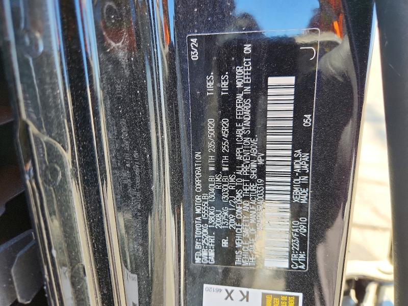 59849326 :رقم المزاد ، JTJABABB3RA003319 vin ، 2024 Lexus Rz مزاد بيع