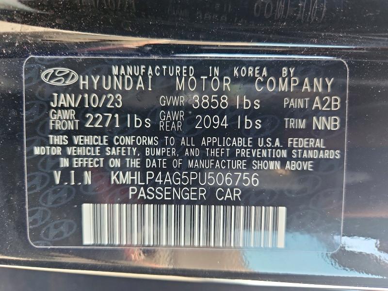 Aukcja sprzedaży 2023 Hyundai Elantra, vin: KMHLP4AG5PU506756, numer aukcji: 62266806