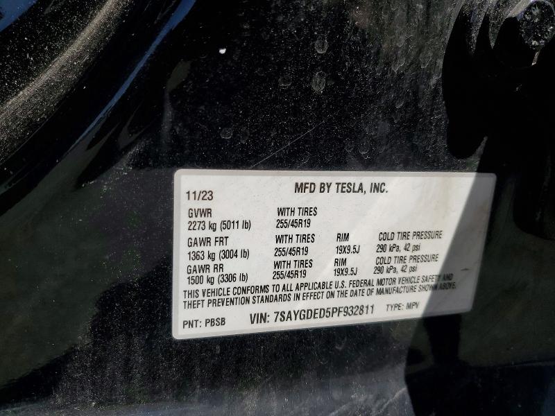 Продажа на аукционе авто 2023 Tesla Model Y, vin: 7SAYGDED5PF932811, номер лота: 61674846