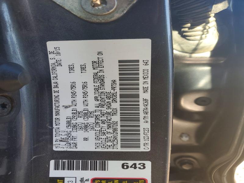 Продажа на аукционе авто 2016 Toyota Tacoma, vin: 3TMCZ5AN1GM007282, номер лота: 59998976