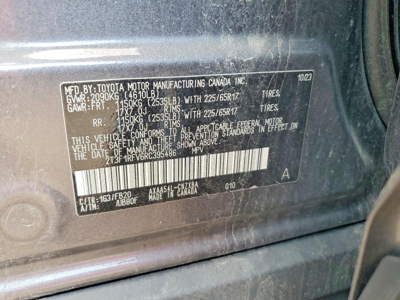 60158396 :رقم المزاد ، 2T3F1RFV6RC395486 vin ، 2024 Toyota Rav4 مزاد بيع