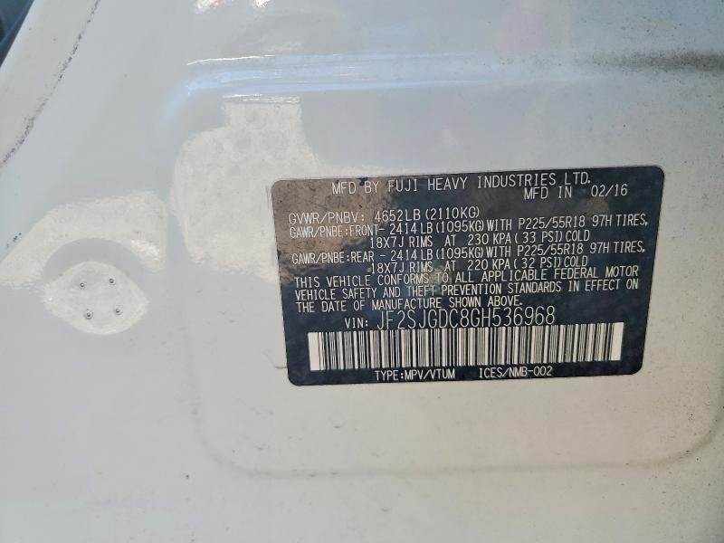 Продажа на аукционе авто 2016 Subaru Forester, vin: JF2SJGDC8GH536968, номер лота: 60044816
