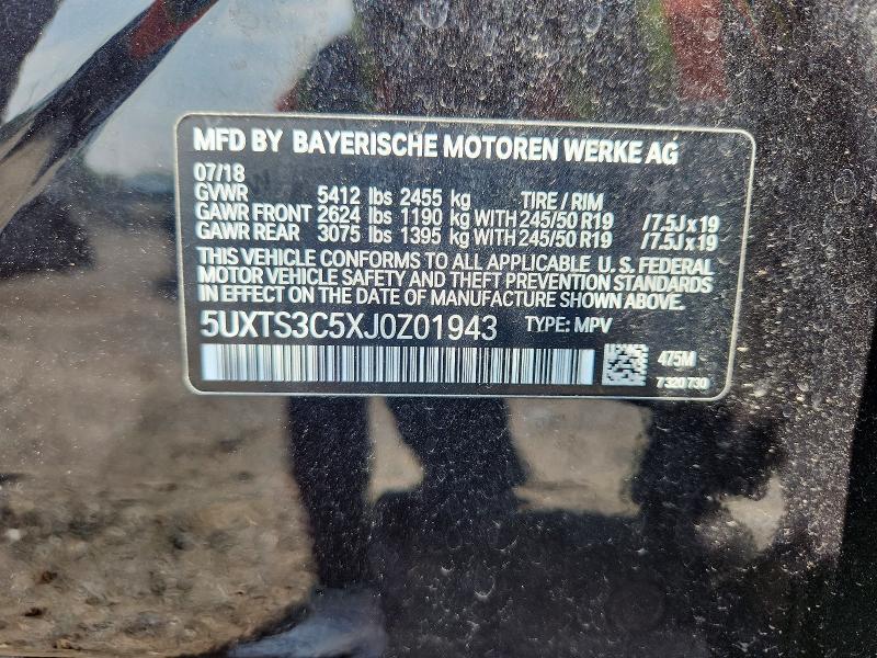 Продажа на аукционе авто 2018 Bmw X3, vin: 5UXTS3C5XJ0Z01943, номер лота: 61216066