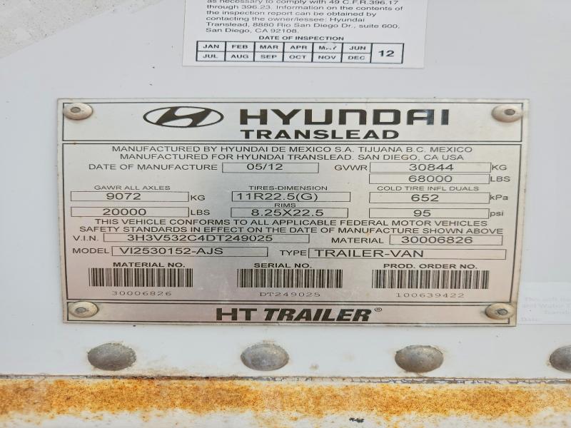 Продаж на аукціоні авто 2013 Hyundai Translead Inc Unknown, vin: 3H3V532C4DT249025, номер лоту: 59716786
