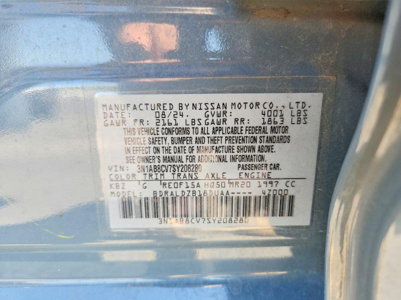 Aukcja sprzedaży 2025 Nissan Sentra, vin: 3N1AB8CV7SY208280, numer aukcji: 60520326