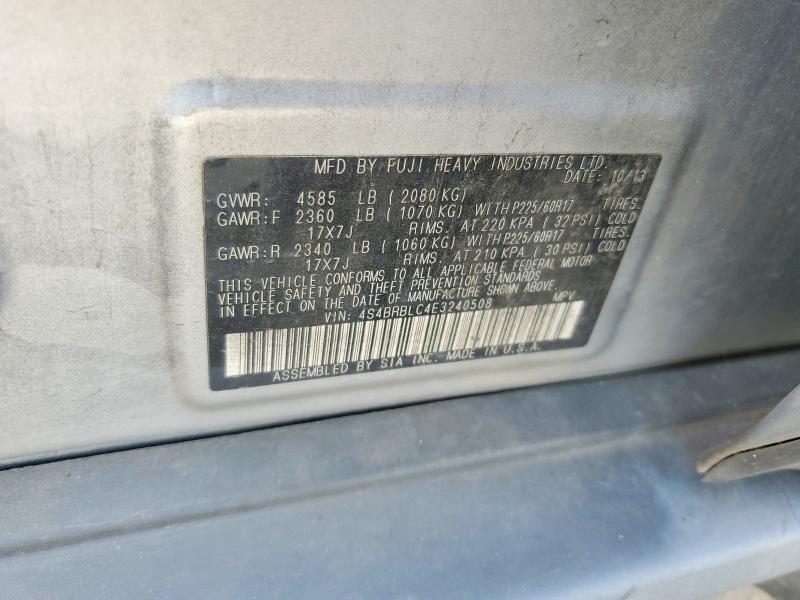 Продаж на аукціоні авто 2014 Subaru Outback, vin: 4S4BRBLC4E3240508, номер лоту: 63188866