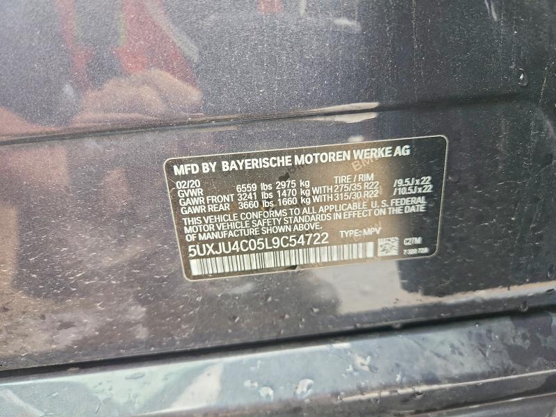 Продажа на аукционе авто 2020 Bmw X5, vin: 5UXJU4C05L9C54722, номер лота: 62591866