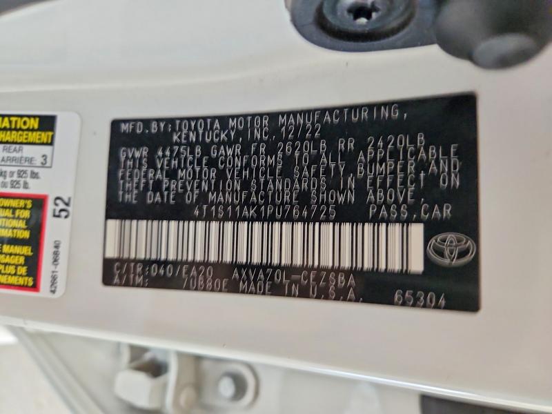 Продаж на аукціоні авто 2023 Toyota Camry, vin: 4T1S11AK1PU764725, номер лоту: 60520396