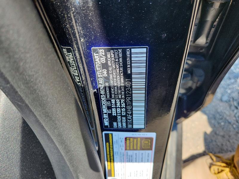 61087316 :رقم المزاد ، W1KAF4HB1PR123401 vin ، 2023 Mercedes-benz C مزاد بيع