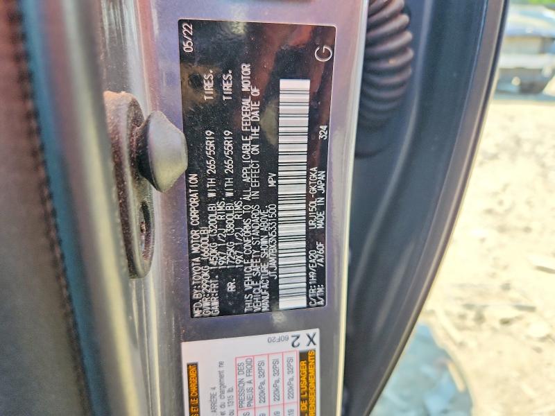 60004176 :رقم المزاد ، JTJAM7BX3N5331500 vin ، 2022 Lexus Gx مزاد بيع