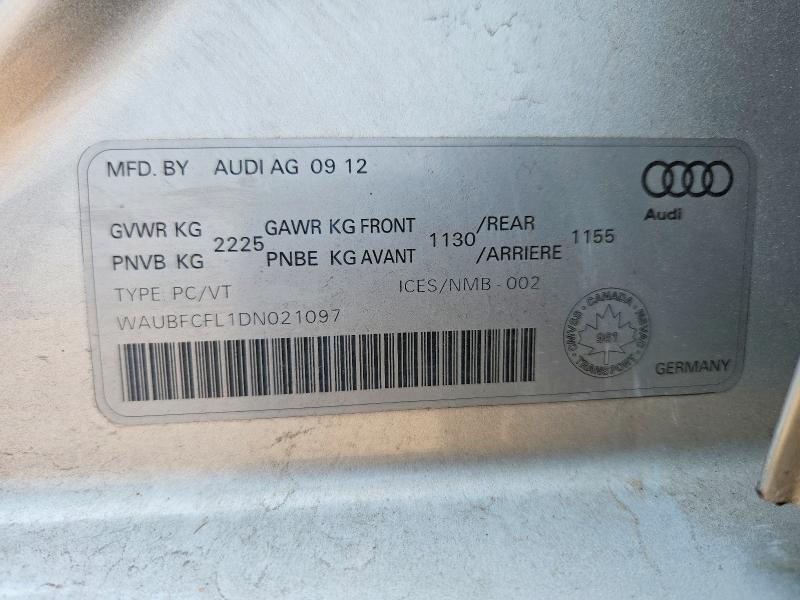 Продажа на аукционе авто 2013 Audi A4, vin: WAUBFCFL1DN021097, номер лота: 61113586