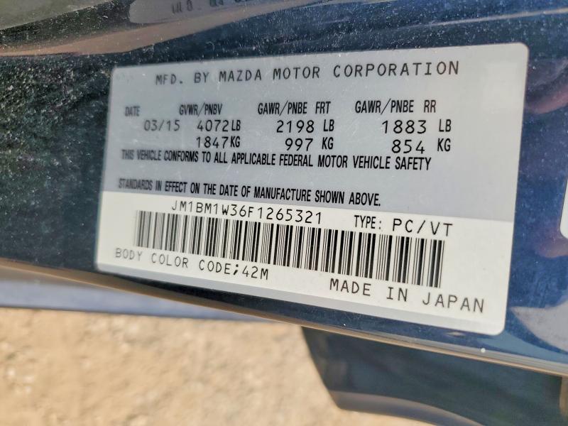 Продаж на аукціоні авто 2015 Mazda 3, vin: JM1BM1W36F1265321, номер лоту: 61556846