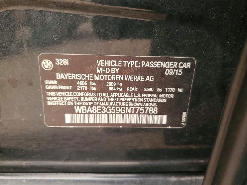 Aukcja sprzedaży 2016 Bmw 328, vin: WBA8E3G59GNT75788, numer aukcji: 61200146