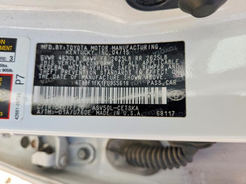 Продажа на аукционе авто 2015 Toyota Camry, vin: 4T1BF1FK1FU955618, номер лота: 62990316