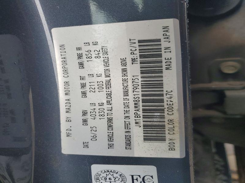 61837896 :رقم المزاد ، JM1BPAMM8S1790751 vin ، 2025 Mazda 3 مزاد بيع