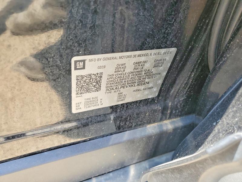 Aukcja sprzedaży 2019 Gmc Terrain, vin: 3GKALPEVXKL301474, numer aukcji: 62701316