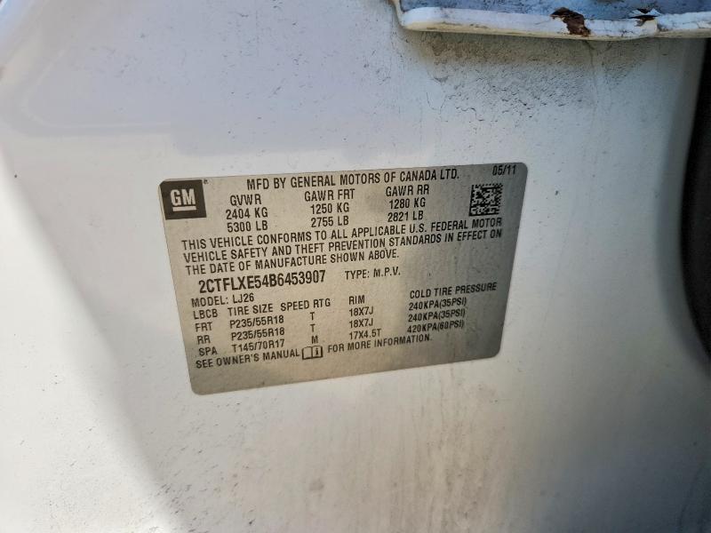 Aukcja sprzedaży 2011 Gmc Terrain, vin: 2CTFLXE54B6453907, numer aukcji: 60659936