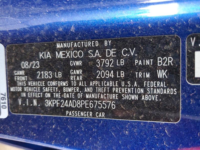 Aukcja sprzedaży 2023 Kia Forte, vin: 3KPF24AD8PE675576, numer aukcji: 60530126