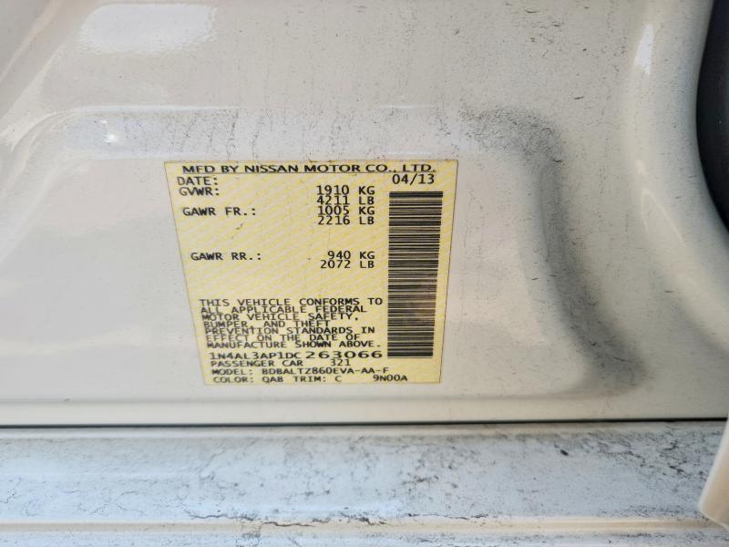 Aukcja sprzedaży 2013 Nissan Altima, vin: 1N4AL3AP1DC263066, numer aukcji: 62029266
