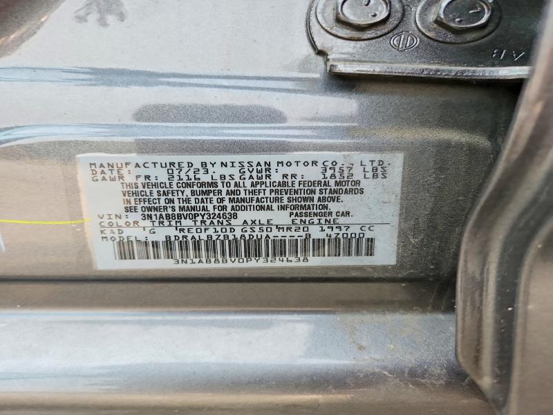 Продажа на аукционе авто 2023 Nissan Sentra, vin: 3N1AB8BV0PY324638, номер лота: 61316126