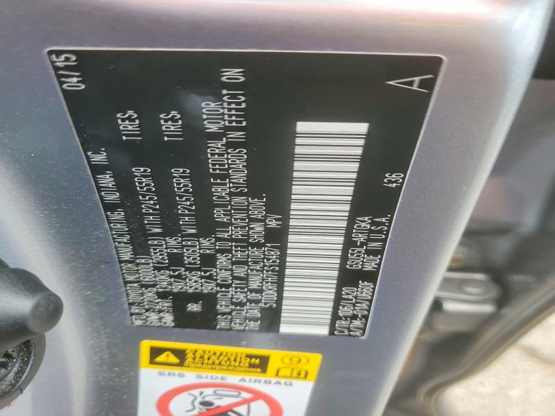 Aukcja sprzedaży 2015 Toyota Highlander, vin: 5TDDKRFH7FS154871, numer aukcji: 61474926